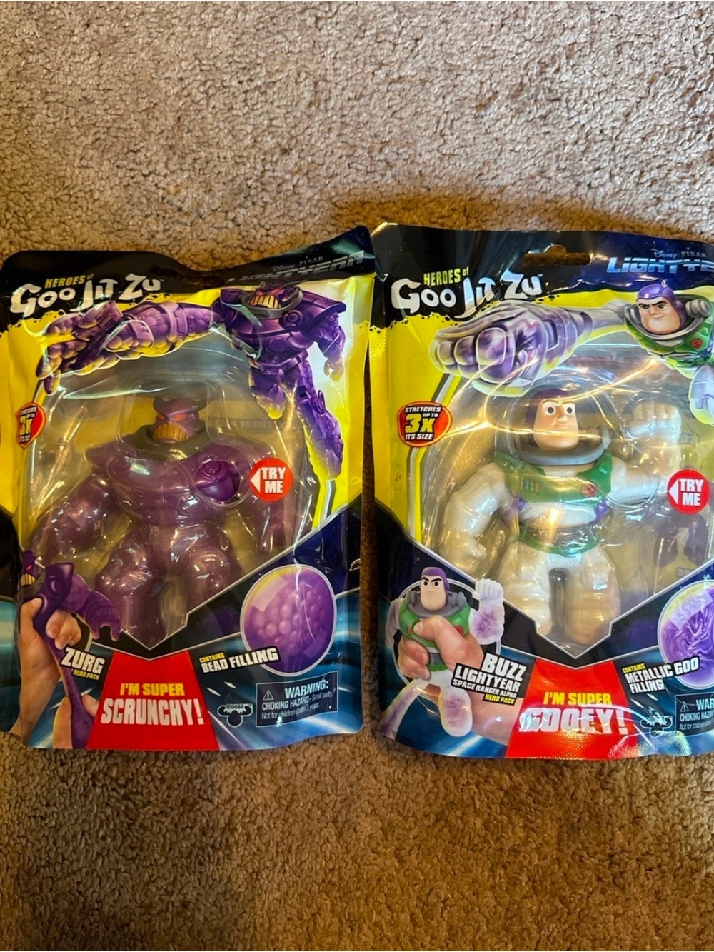 Goo Jit Zu Buzz Lightyear & Zurg Action Figures